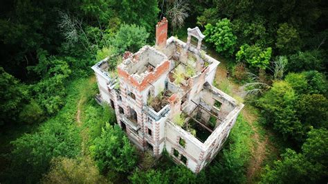 restoration of burned french chateau